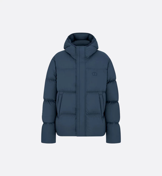 CD Icon Hooded Quilted Down Jacket